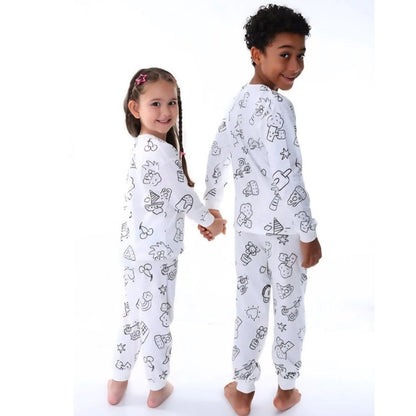 Pijama Para Colorear